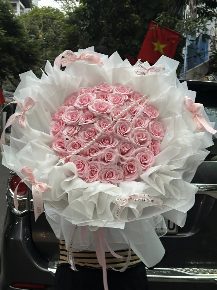 bó hoa sáp đẹp, bó hoa sáp thơm, hoa sáp thơm